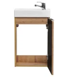 Cabinet with sink, ADEL, oak, 40 cm order